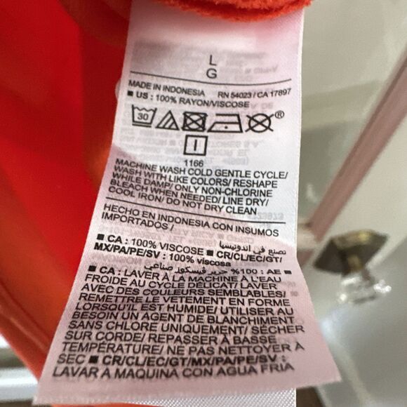 NWT Bright Orange Midi Slip Skirt Old Navy Women's Large - Picture 7 of 11